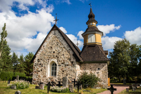 Kirche auf Kumlinge, Åland, Finnland