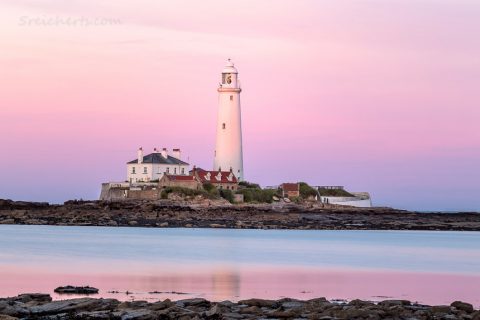 Sonnenuntergang am St Marys Lighthouse