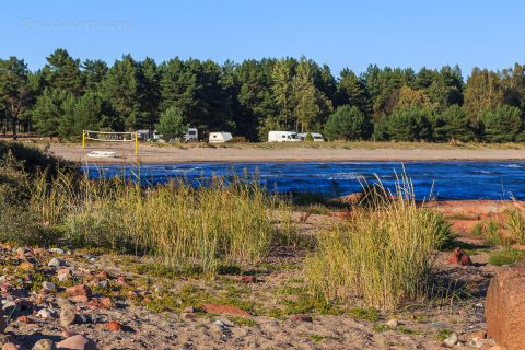 Idyllischer Campingplatz, Aland Inseln