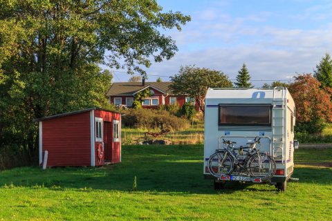 Schöner Stellplatz auf den Aland Inseln