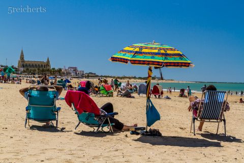 Am Strand von Chipiona, Andalusien