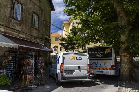 Verkehr in Sintra - mit dem Womo wollten wir da nicht reinfahren