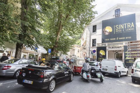 Verkehr in Sintra, Portugal