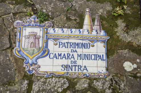 Schild, Sintra, Portugal