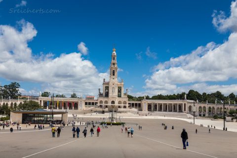 Die alte Basilika von Fatima, Portugal