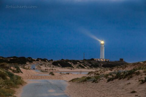 Leuchtturm Trafalgar in der Nacht