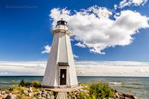 Sommerfeeling am Leuchtturm Vanäs, Karlsborg, Vättern, Schweden