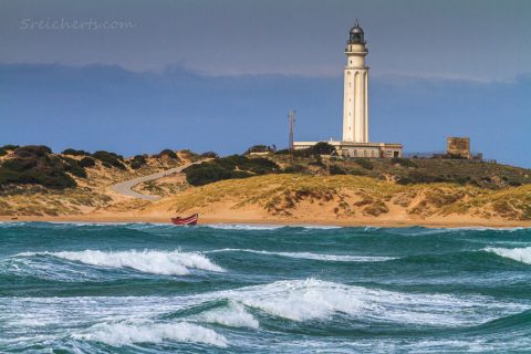 Der Leuchtturm hinter dem Kitestrand