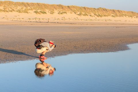 Gabi fotografiert auf Ameland
