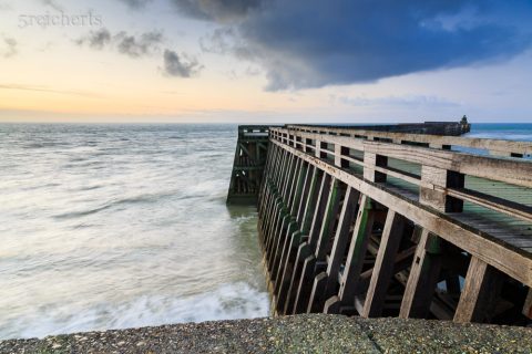 Der Holzsteg zum Leuchtturm war leider gesperrt, Dieppe
