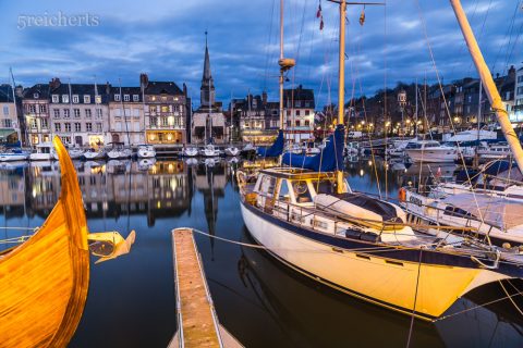 blaue Stunde in Honfleur