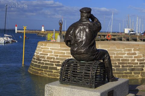 Skulptur im Hafen von Haliguen, Quiberon