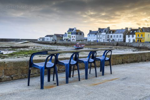 Moderne Parkbank, Ile de Sein