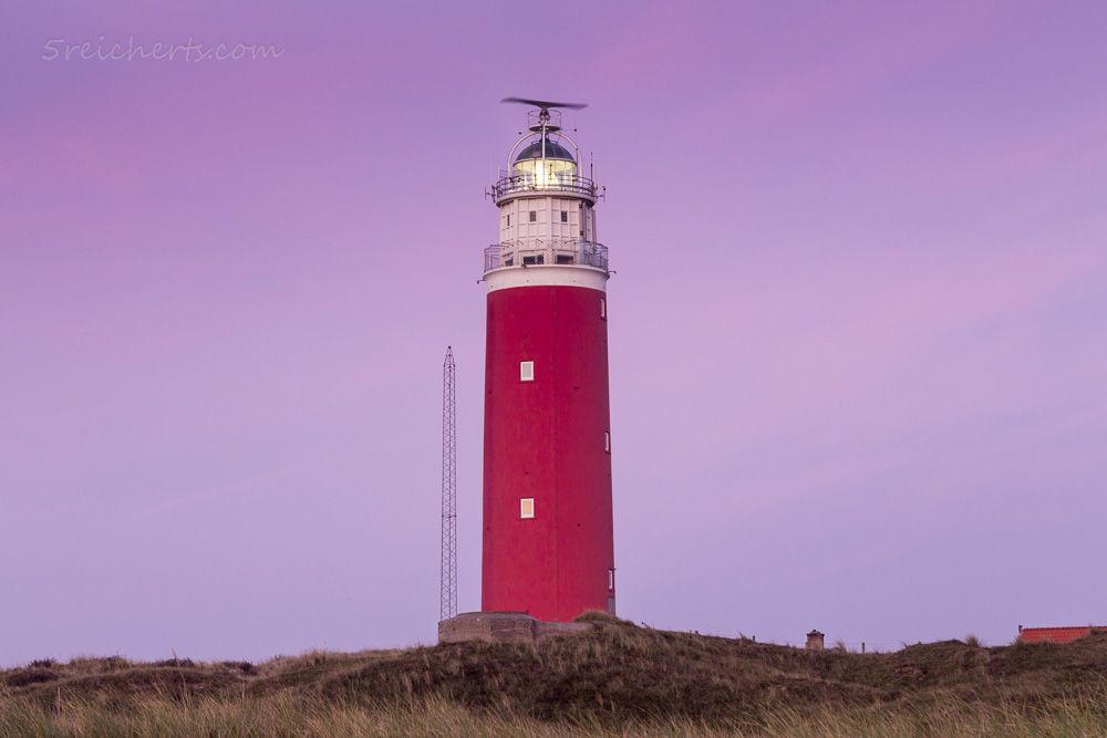 Leuchtturm von Texel im Abendlicht