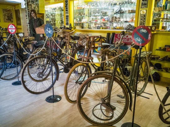 Fahrräder im Nobels Nostalgisches Museum