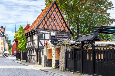 Haus in Visby, Gotland, Schweden