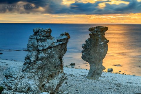 Raukare, Langhammars, Fårö, Gotland, Schweden