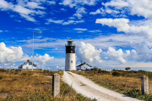 Hoburgh Lighthouse, Insel Gotland, Schweden