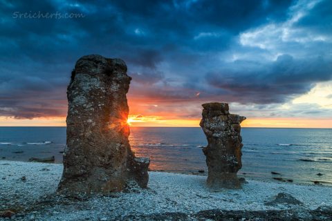 Raukare, Langhammars, Fårö, Gotland, Schweden