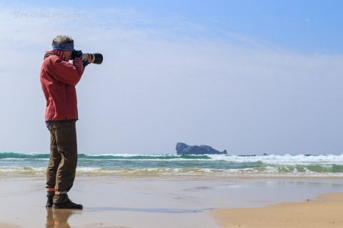 Gabi fotografiert am Pointe de Toulinguet, Crozon, Bretagne