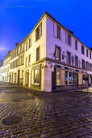 Altstadt von Landerneau bei Nacht