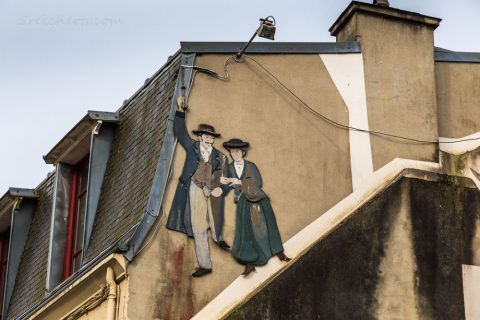 Hauswand in Landerneau