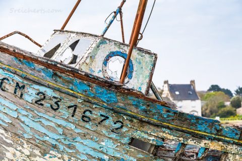 Schiffsfriedhof Le Fret, Crozon, Bretagne