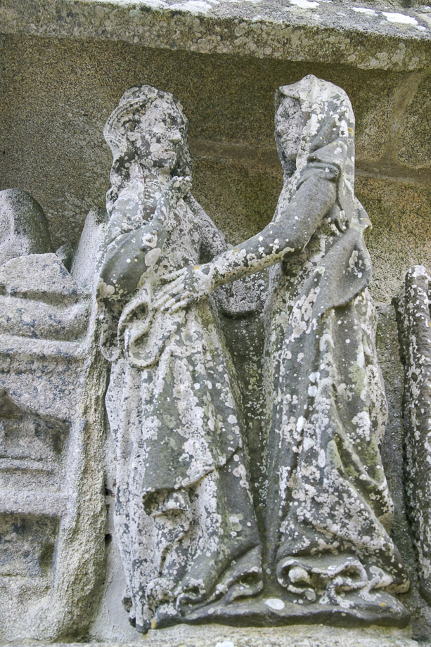 Calvarie bei Notre Dame de Tronoen, Bretagne, Frankreich