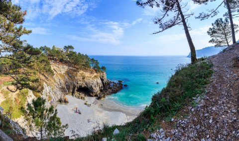 Panorama, Plage de Ile Vierge, Bretagne