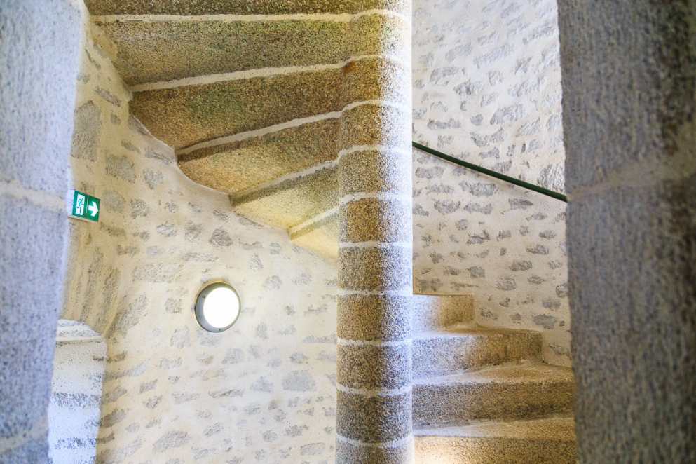Treppenhaus des Leuchtturm Stiff, Ouessant, Bretagne