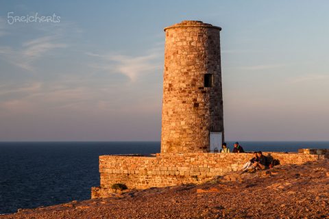 Historische Leuchtturm am Cap Fréhel, Bretagne