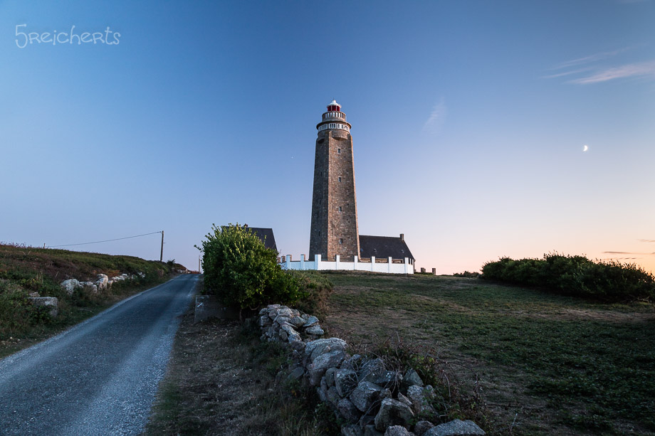 Der Leuchtturm am Cap Levi am Abend, Normandie