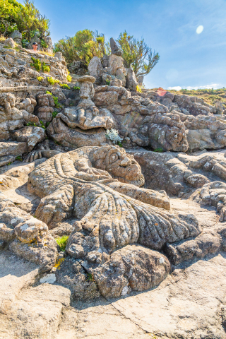 Die Steinfiguren von Rothéneuf