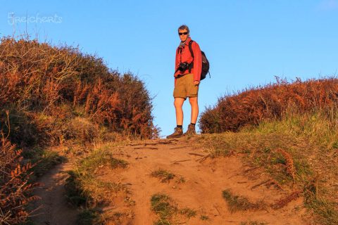 Gabi auf der abendlichen Wanderung