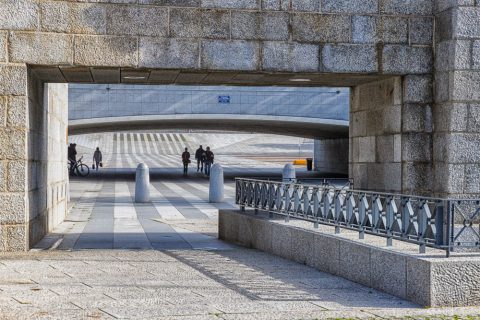 Platz in Brest, Bretagne