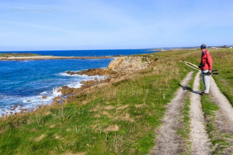 Wanderpfade am Pointe de Corsen, Bretagne