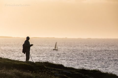 Wanderer am Pointe de Corsen