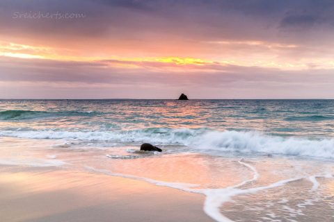 Abendstimmung am Strand, Pointe de Corsen