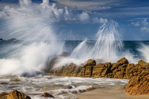 Spritzende Wellen, Pointe de Corsen