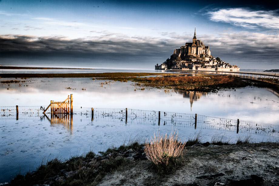 Mont Saint Michel mit Analog Filter bearbeitet