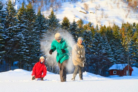 SchneeballSchlacht auf den Lofoten