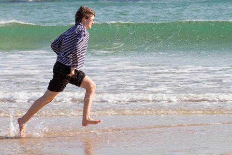 Rennen im Wasser, Belle Ile, Bretagne