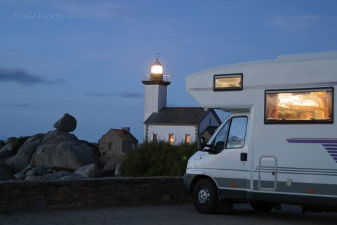Womo am Phare de Pontusval, Bretagne