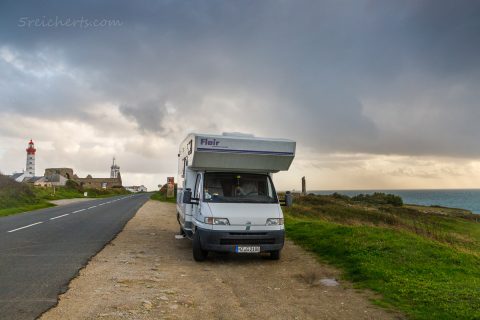 Womo am Pointe Saint-Mathieu, Bretagne