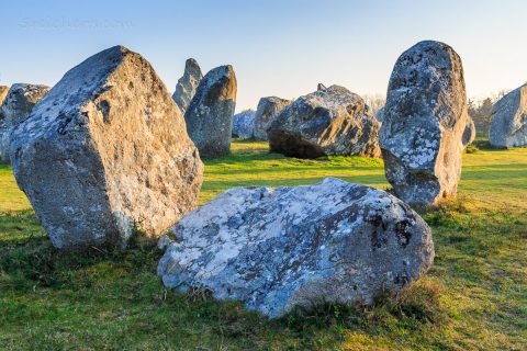 Menhire in Erdeven, Bretagne