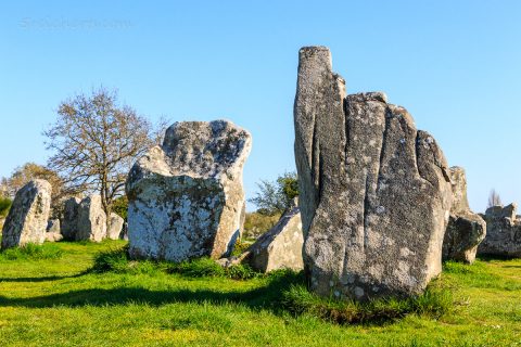 Menhire in Erdeven, Bretagne