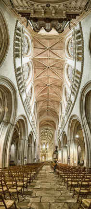 Extremes Panorama, Kathedrale Saint-Corentin, Quimper, Bretagne
