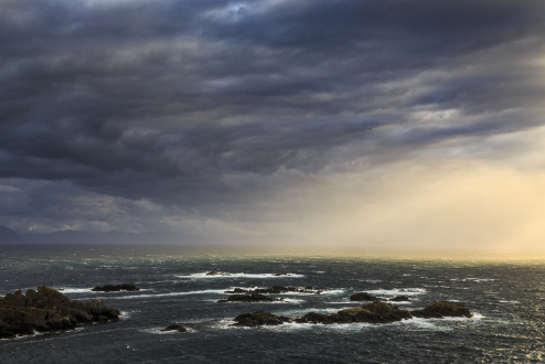 Regenwolke, Vesteralen, Norwegen