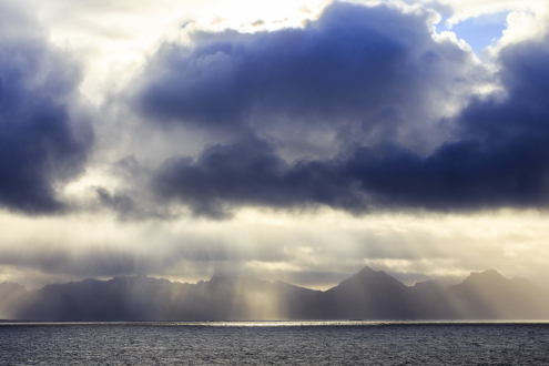 Regenwolke, Vesteralen, Norwegen