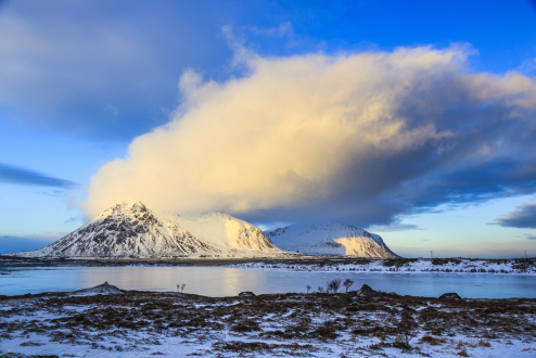 Berglandschaft, Lofoten, Norwegen